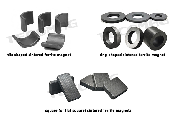 How to select sintered ferrite magnet shapes by magnetic force distribution?